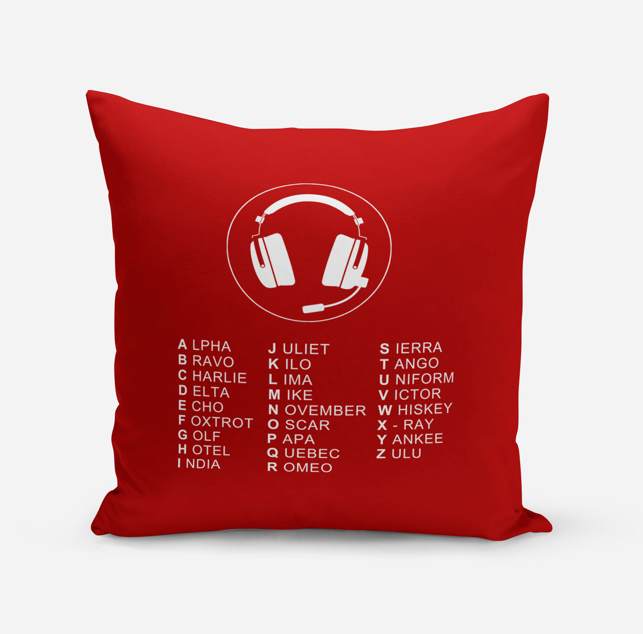 Aviation Alphabet 3 Designed Pillows