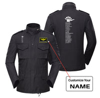 Thumbnail for Aviation Alphabet Designed Military Coats