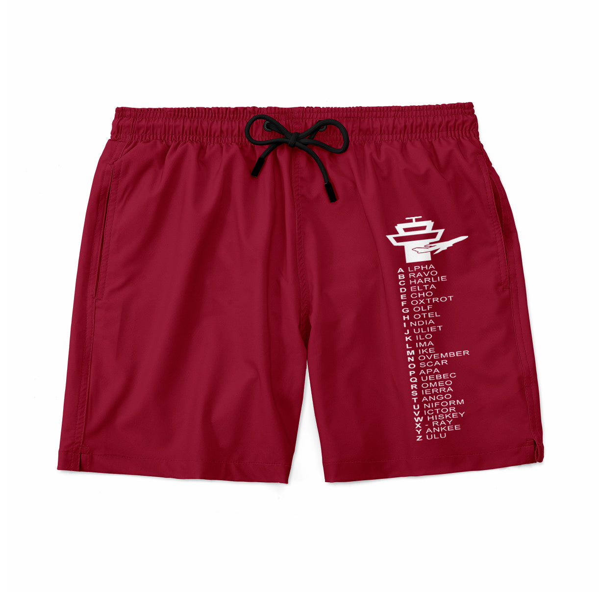 Aviation Alphabet Designed Swim Trunks & Shorts