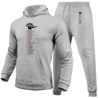 Thumbnail for Aviation Alphabet Designed Hoodies & Sweatpants Set