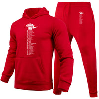 Thumbnail for Aviation Alphabet Designed Hoodies & Sweatpants Set