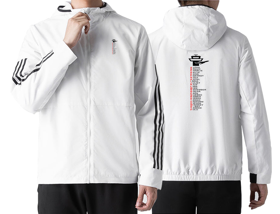 Aviation Alphabet Designed Sport Style Jackets