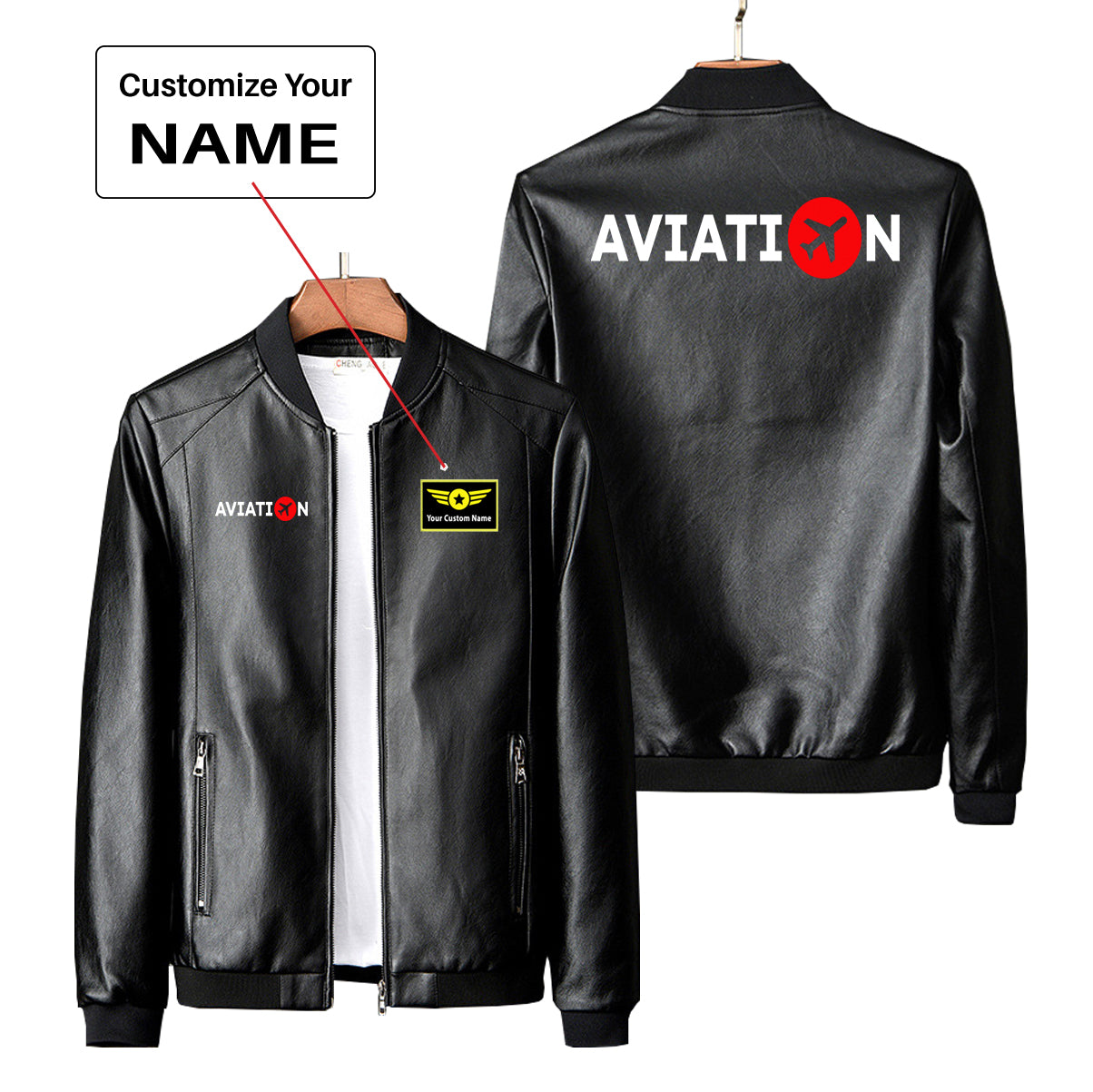 Aviation Designed PU Leather Jackets