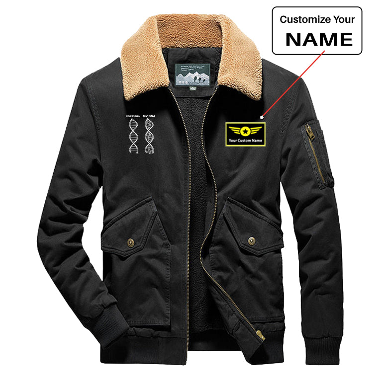 Aviation DNA Designed Thick Bomber Jackets