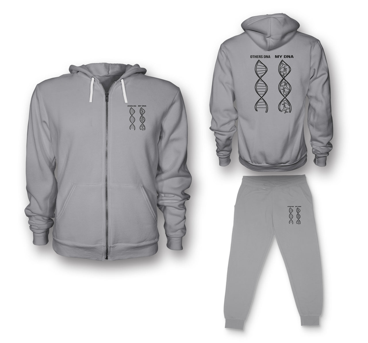 Aviation DNA Designed Zipped Hoodies & Sweatpants Set