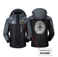 Thumbnail for Aviation Finger Print Designed Thick Winter Jackets