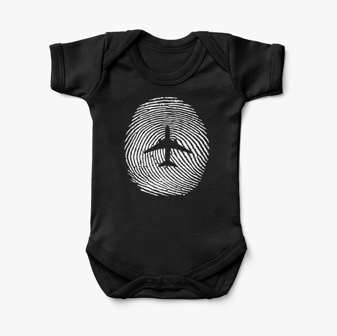 Aviation Finger Print Designed Baby Bodysuits