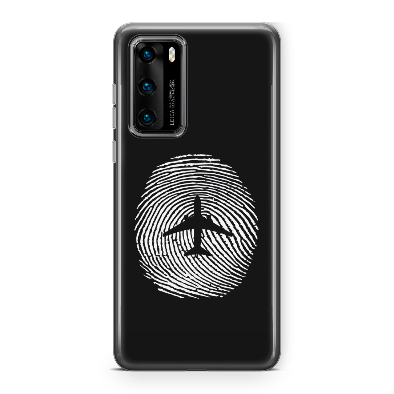 Aviation Finger Print Designed Huawei Cases