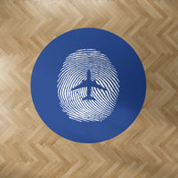 Thumbnail for Aviation Finger Print Designed Carpet & Floor Mats (Round)