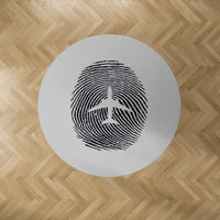 Thumbnail for Aviation Finger Print Designed Carpet & Floor Mats (Round)