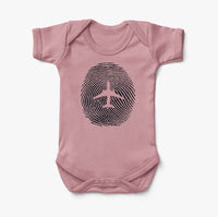 Thumbnail for Aviation Finger Print Designed Baby Bodysuits