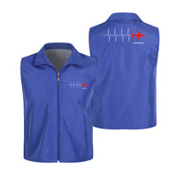 Thumbnail for Aviation Heartbeats Designed Thin Style Vests