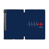 Thumbnail for Aviation Heartbeats Designed Samsung Tablet Cases