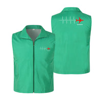 Thumbnail for Aviation Heartbeats Designed Thin Style Vests