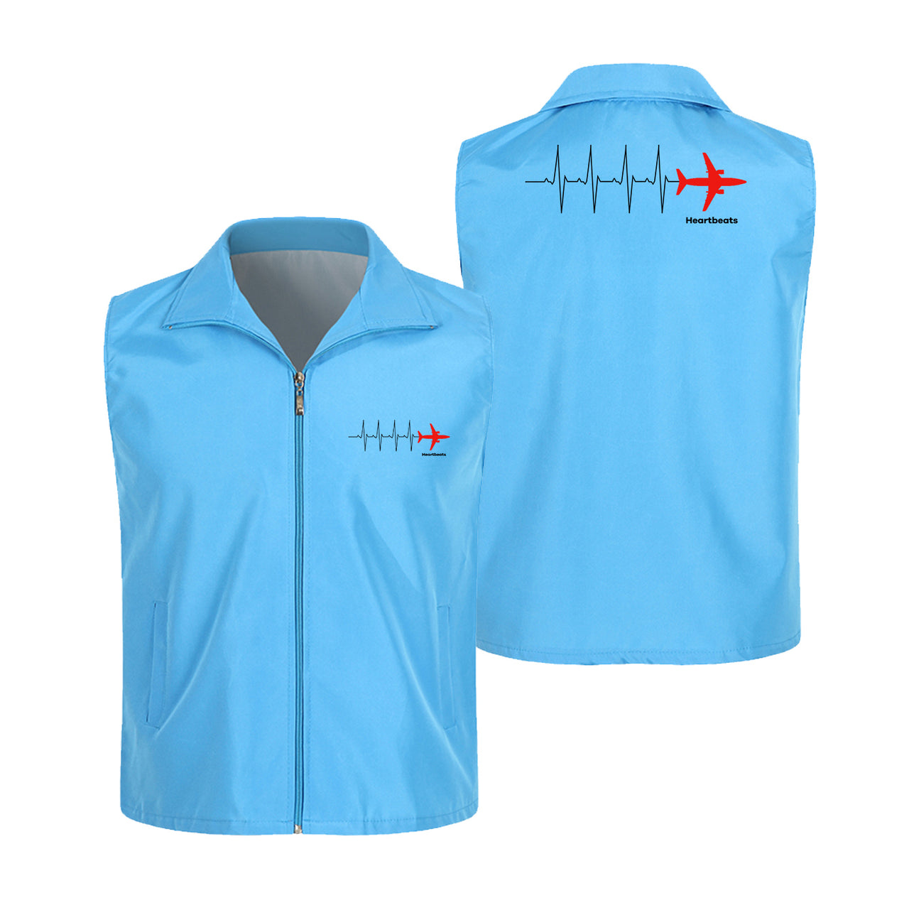 Aviation Heartbeats Designed Thin Style Vests