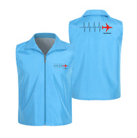 Thumbnail for Aviation Heartbeats Designed Thin Style Vests