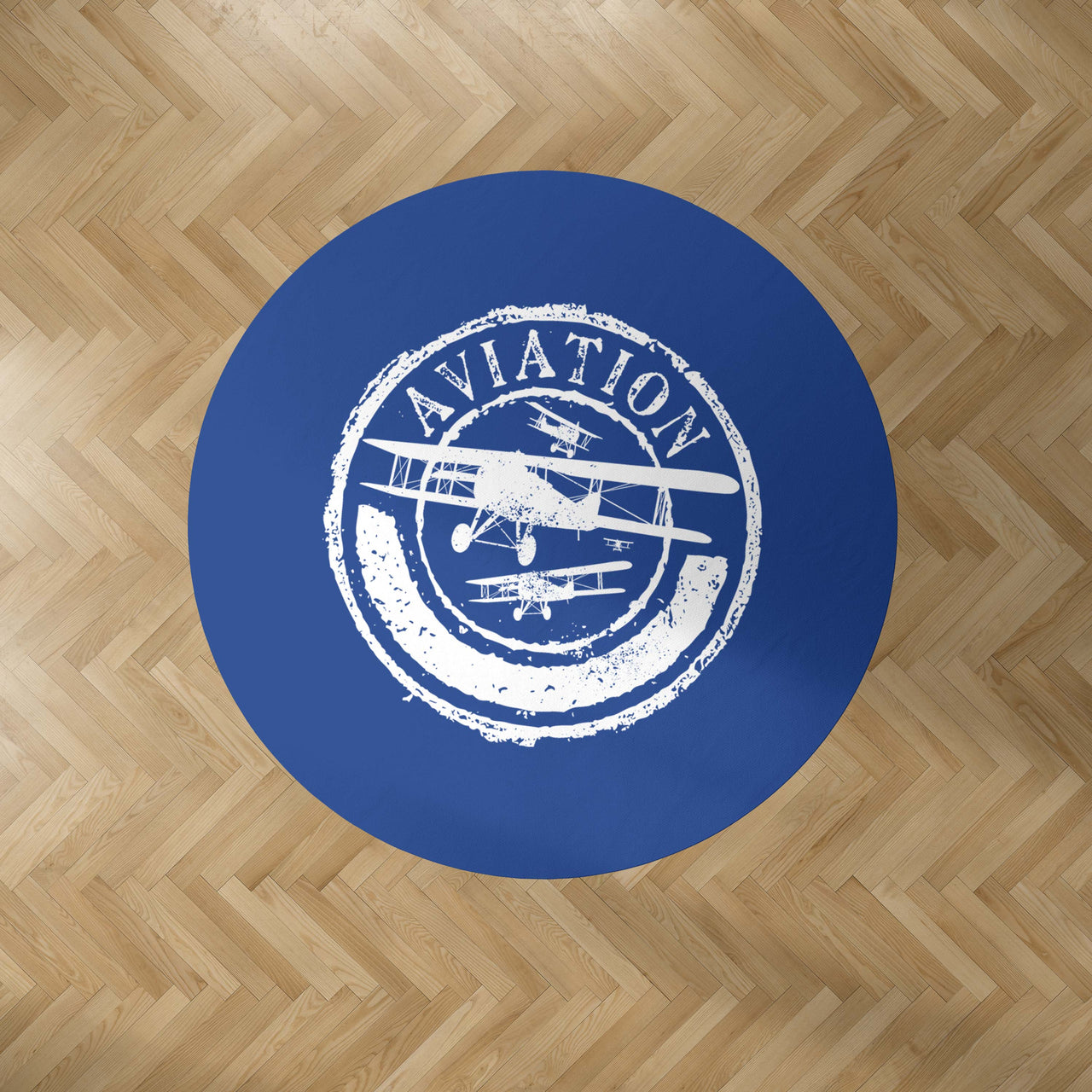 Aviation Lovers Designed Carpet & Floor Mats (Round)