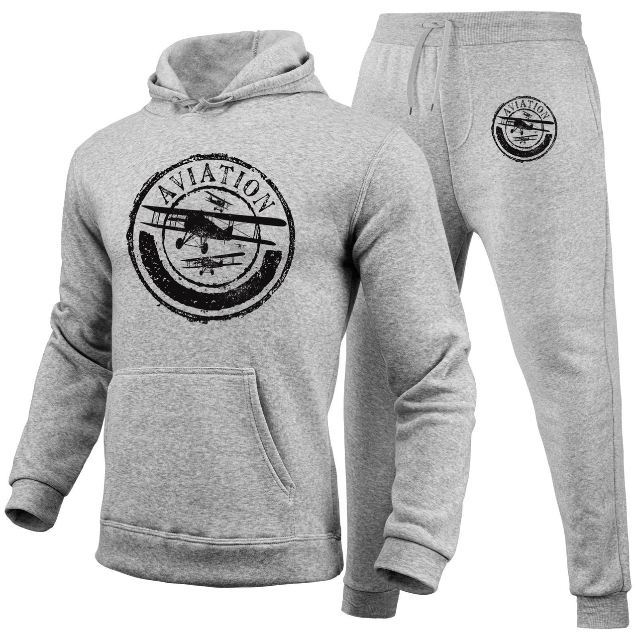 Aviation Lovers Designed Hoodies & Sweatpants Set