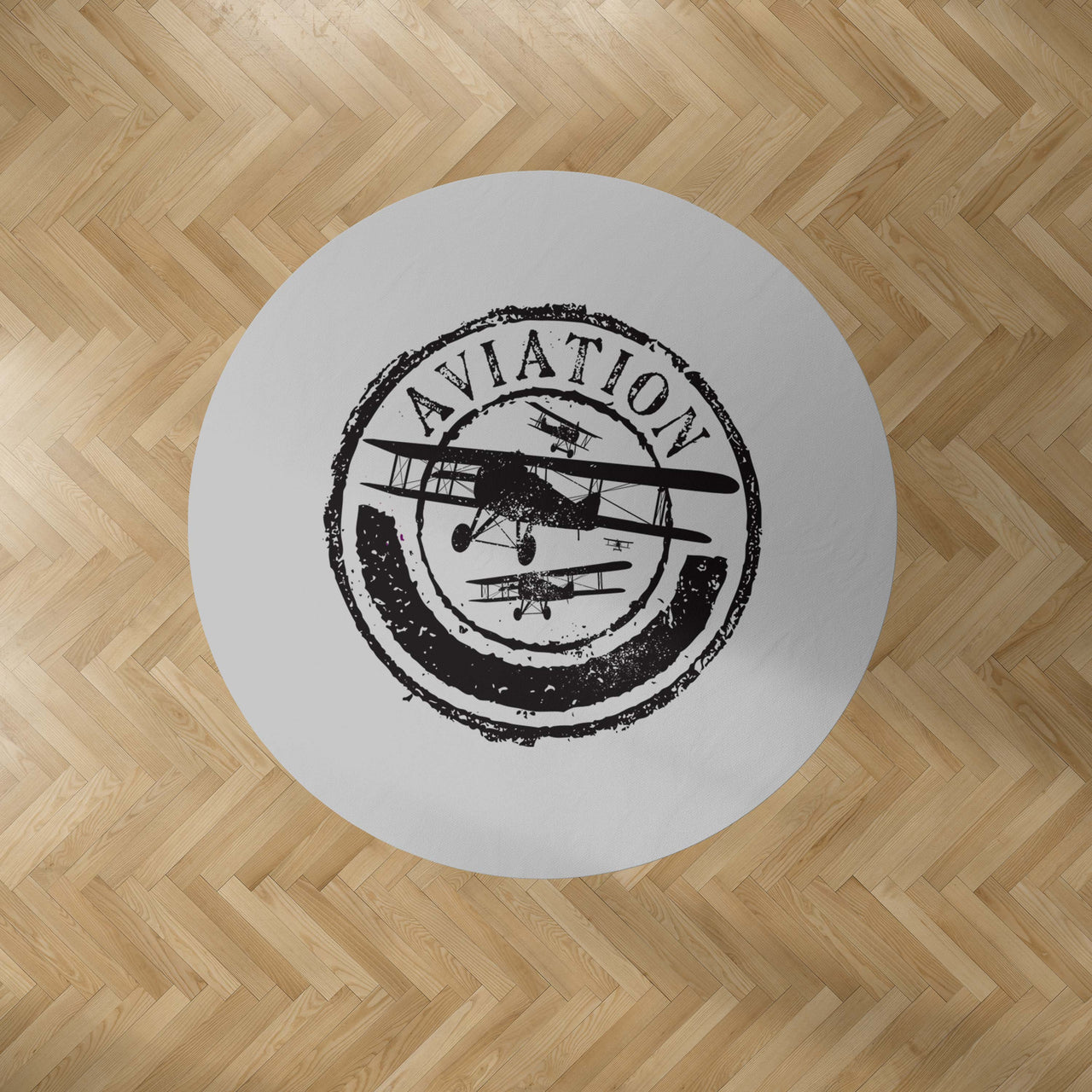 Aviation Lovers Designed Carpet & Floor Mats (Round)