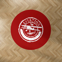 Thumbnail for Aviation Lovers Designed Carpet & Floor Mats (Round)