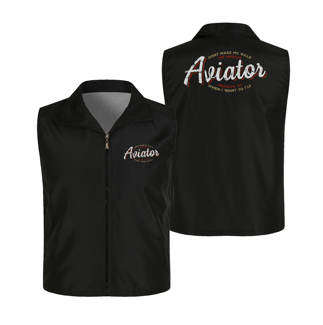 Aviator - Dont Make Me Walk Designed Thin Style Vests