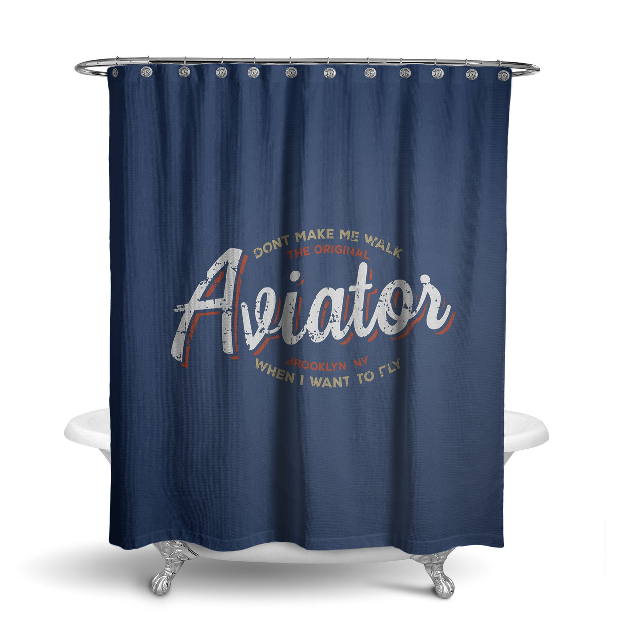 Aviator - Dont Make Me Walk Designed Shower Curtains