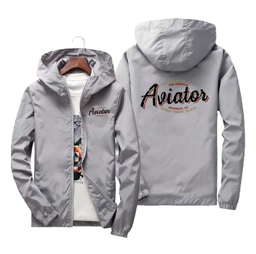 Aviator - Dont Make Me Walk Designed Windbreaker Jackets