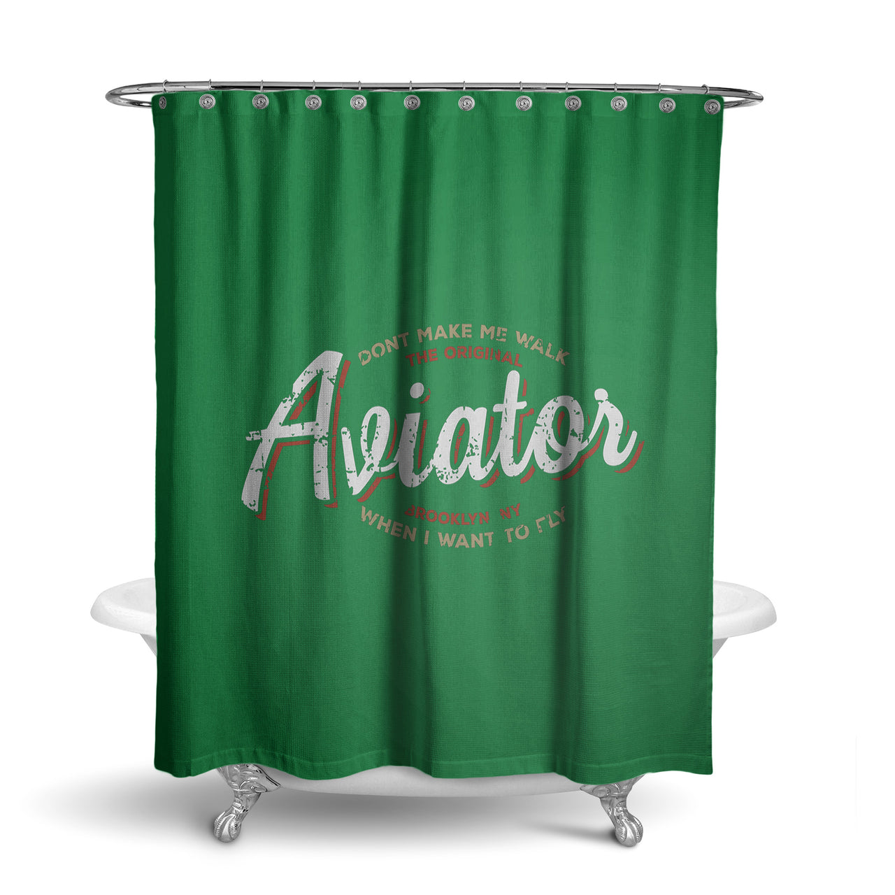 Aviator - Dont Make Me Walk Designed Shower Curtains