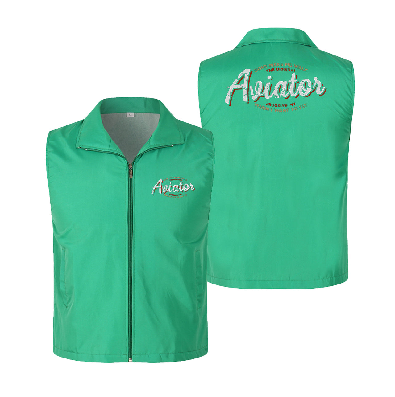 Aviator - Dont Make Me Walk Designed Thin Style Vests