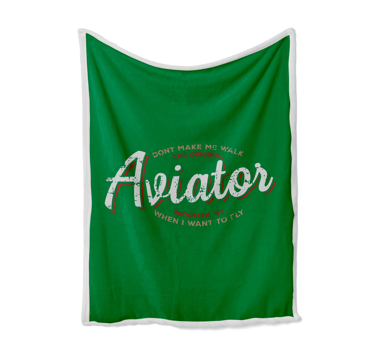 Aviator - Dont Make Me Walk Designed Bed Blankets & Covers