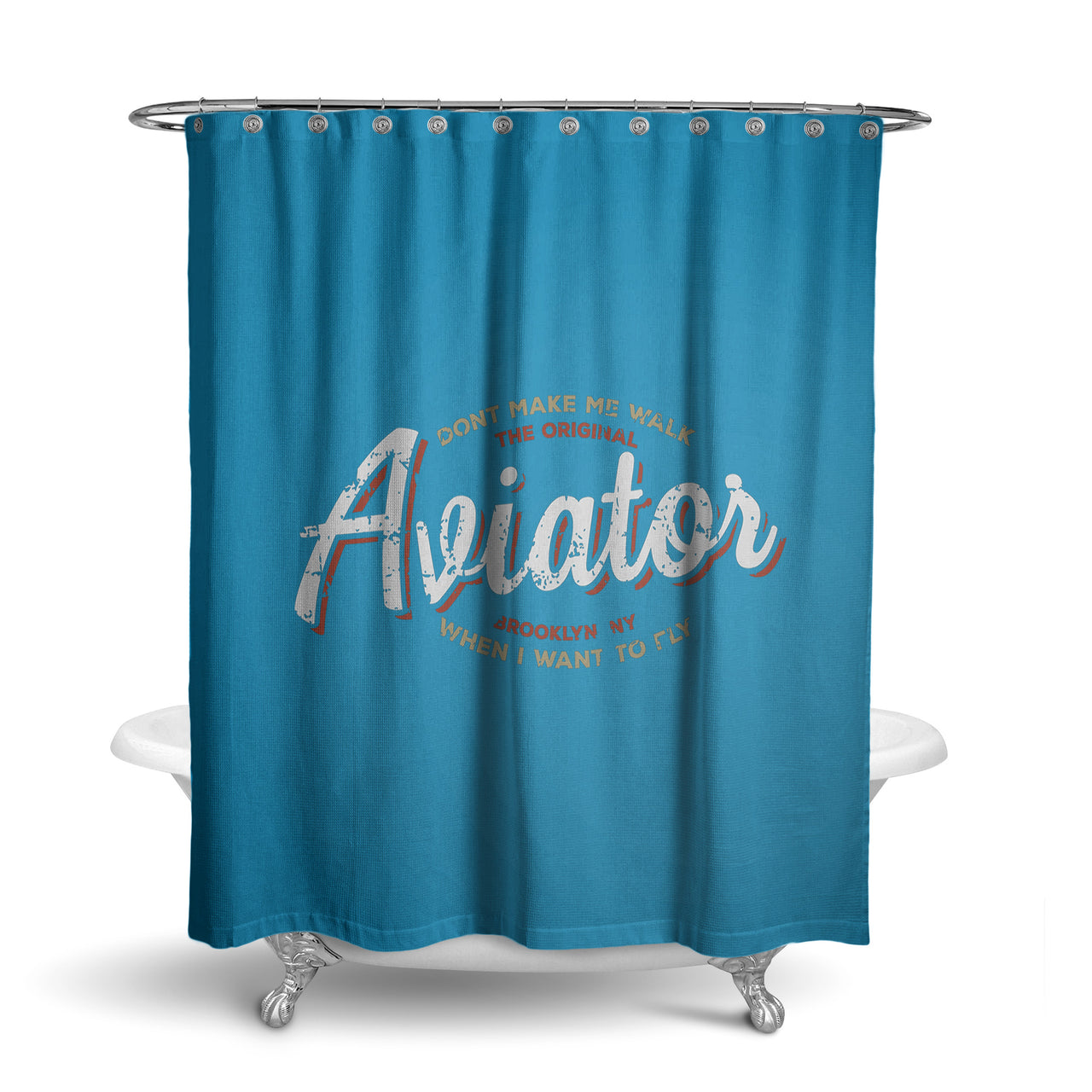 Aviator - Dont Make Me Walk Designed Shower Curtains