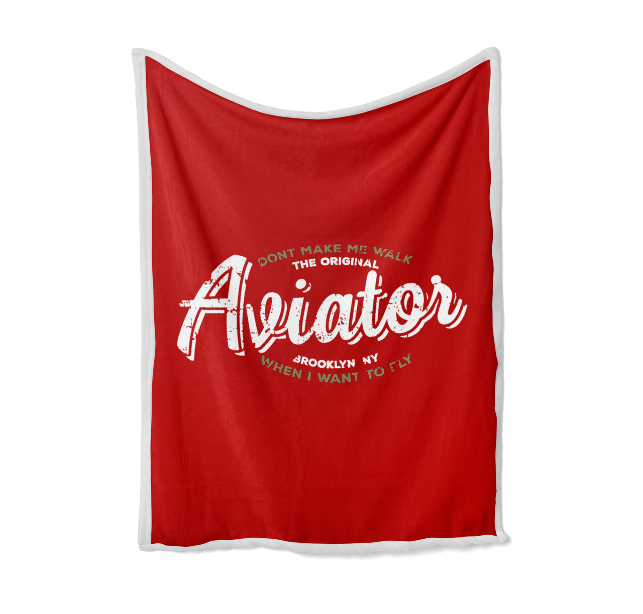 Aviator - Dont Make Me Walk Designed Bed Blankets & Covers