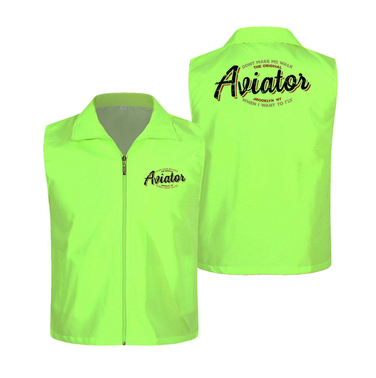 Aviator - Dont Make Me Walk Designed Thin Style Vests