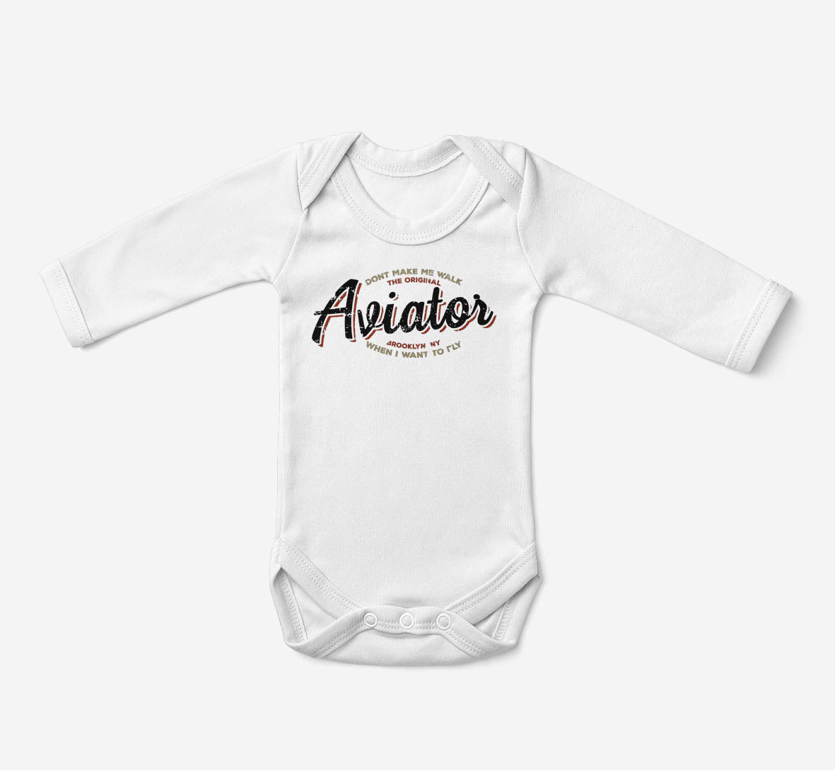 Aviator - Dont Make Me Walk Designed Baby Bodysuits