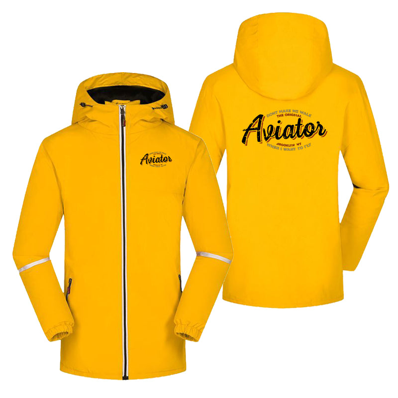 Aviator - Dont Make Me Walk Designed Rain Coats & Jackets