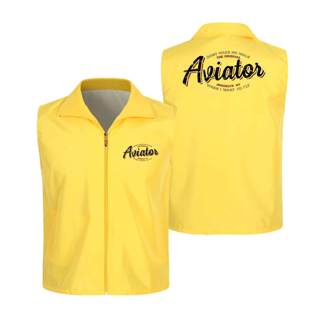 Aviator - Dont Make Me Walk Designed Thin Style Vests