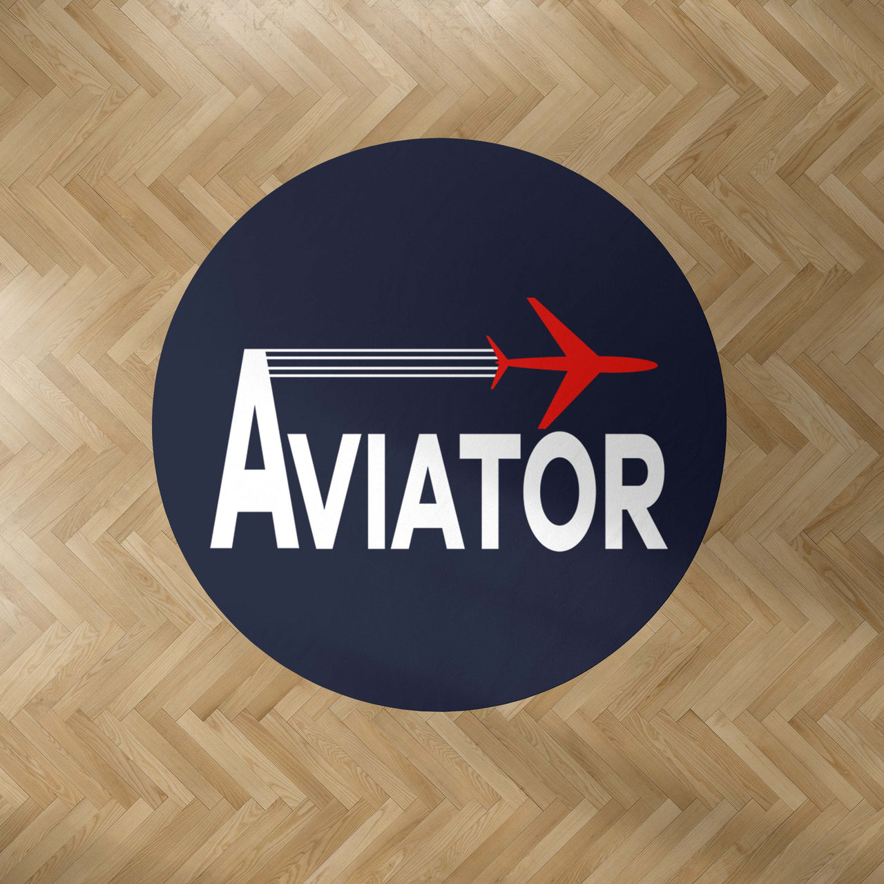 Aviator Designed Carpet & Floor Mats (Round)