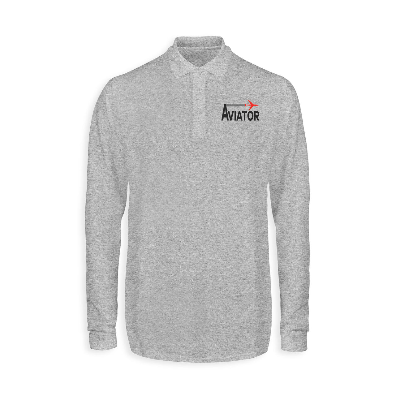 Aviator Designed Long Sleeve Polo T-Shirts