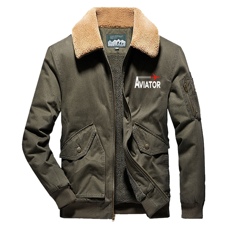 Aviator Designed Thick Bomber Jackets