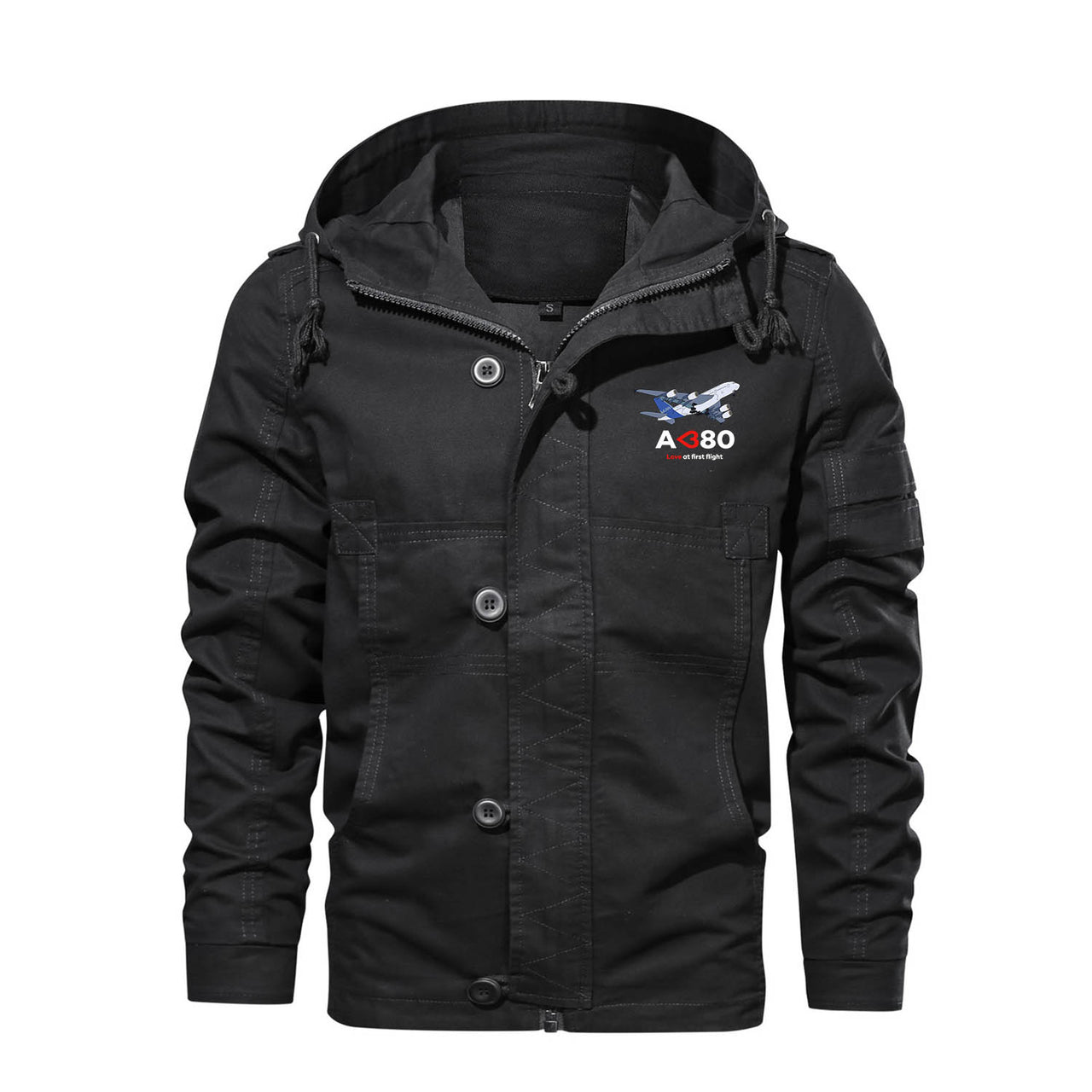 Airbus A380 Love at first flight Designed Cotton Jackets