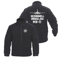 Thumbnail for McDonnell Douglas MD-11 & Plane Designed Fleece Military Jackets (Customizable)