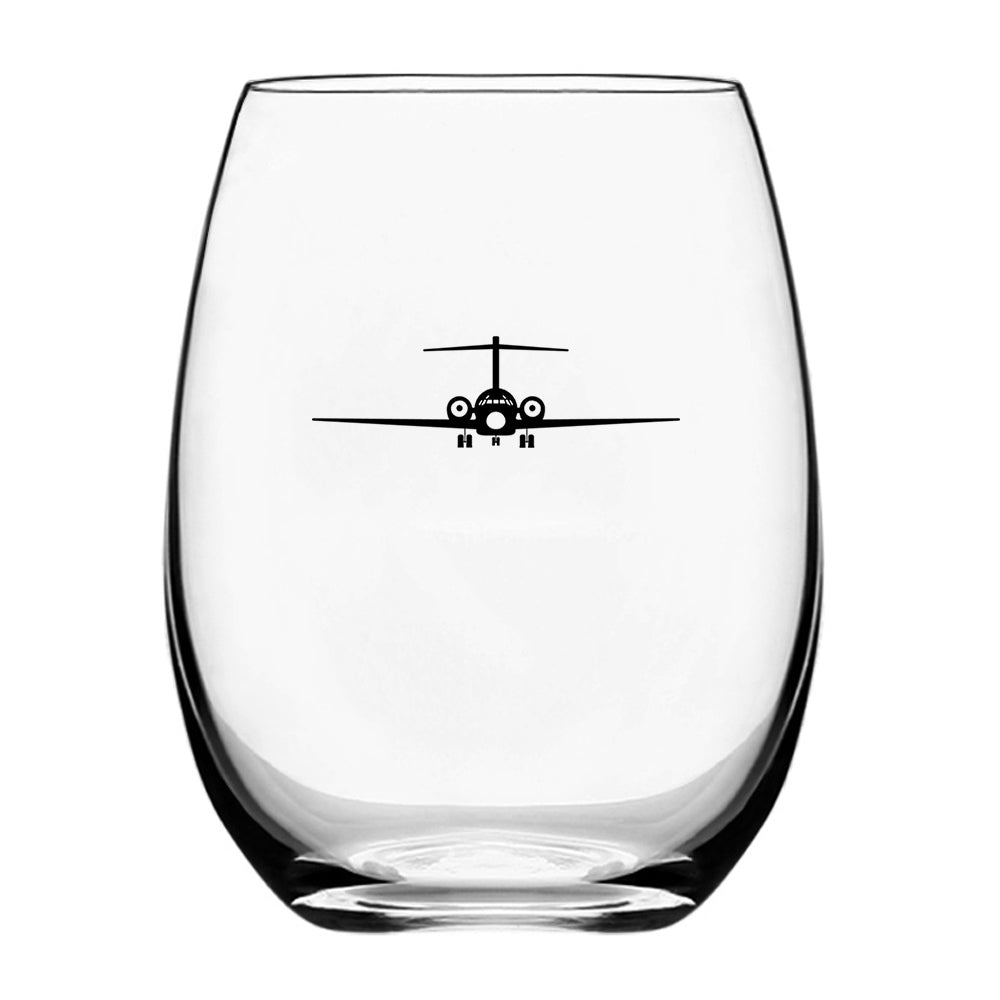 Boeing 717 Silhouette Designed Beer & Water Glasses