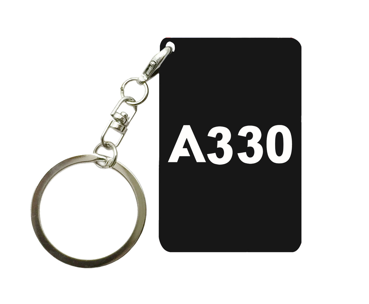 A330 Flat Text Designed Key Chains