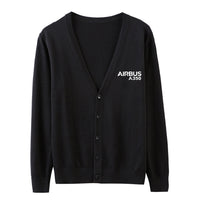 Thumbnail for Airbus A350 & Text Designed Cardigan Sweaters
