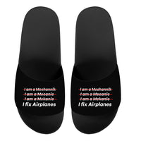 Thumbnail for I Fix Airplanes Designed Sport Slippers