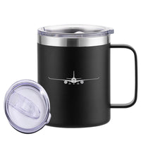 Thumbnail for Airbus A350 Silhouette Designed Stainless Steel Laser Engraved Mugs