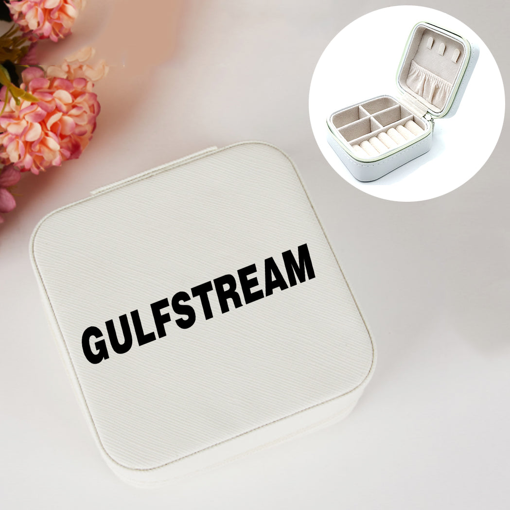 Gulfstream & Text Designed Leather Jewelry Boxes