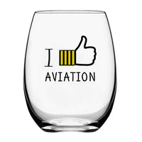 Thumbnail for I Like Aviation Designed Beer & Water Glasses