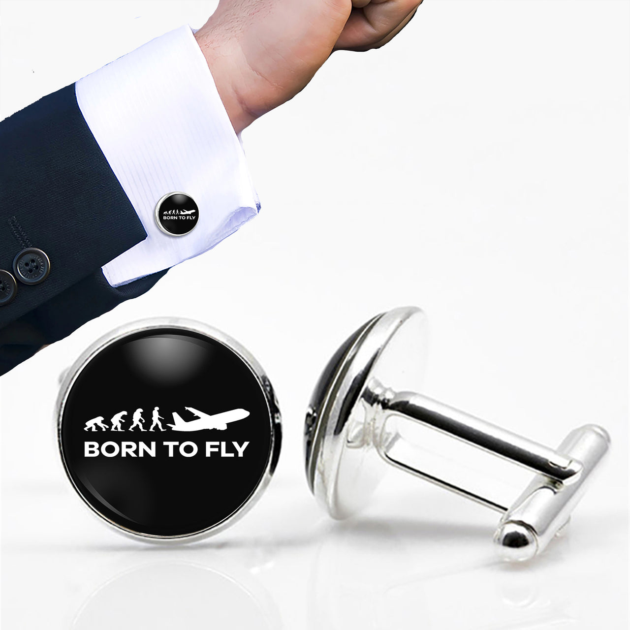 Born To Fly Designed Cuff Links