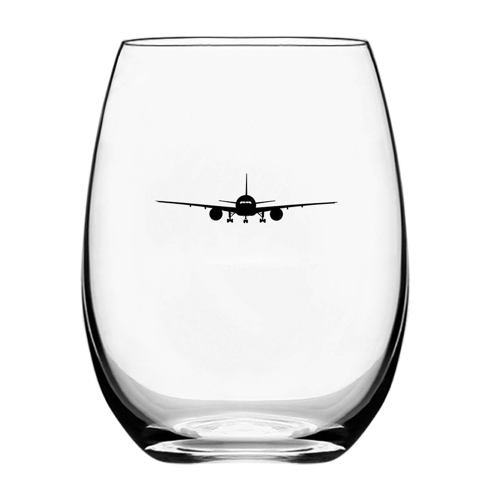 Boeing 777 Silhouette Designed Beer & Water Glasses